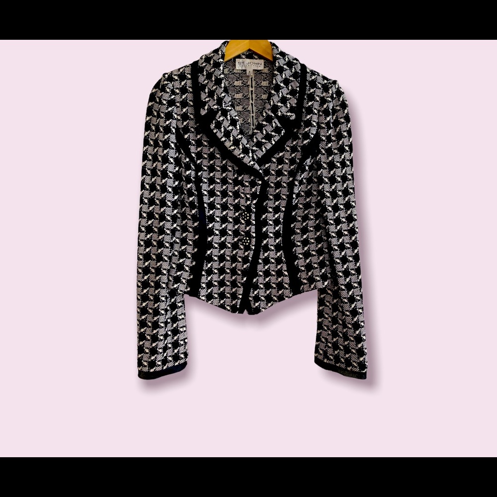 St.  John Collection Houndstooth Jacket
